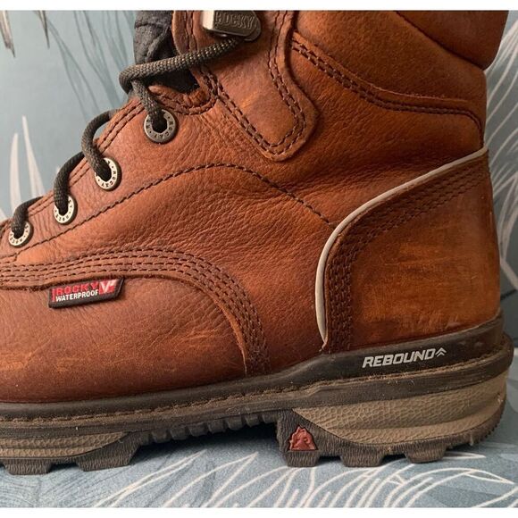 Rocky Rams Horn Composite Toe Waterproof 800G Insulated Work Boot Men 10.5 main image 6